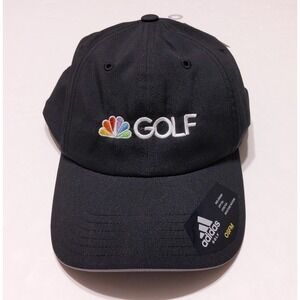 ADIDAS NBC Golf Channel Performance Hat Black Adjustable ~ New
